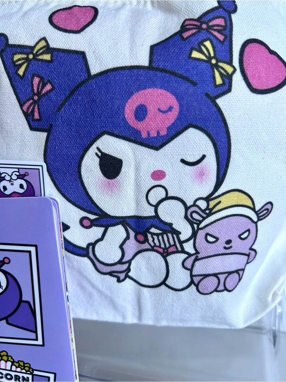 💜(KUR351) Kuromi Adorable 4-Piece Tote Bag Bundle! - Picture 2 of 12